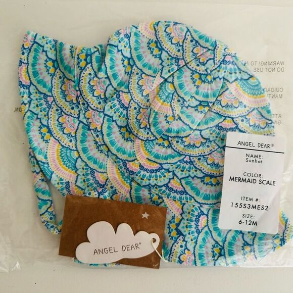 Angel Dear Sunhat Mermaid Scale 6-12 Months NWT - Picture 2 of 3
